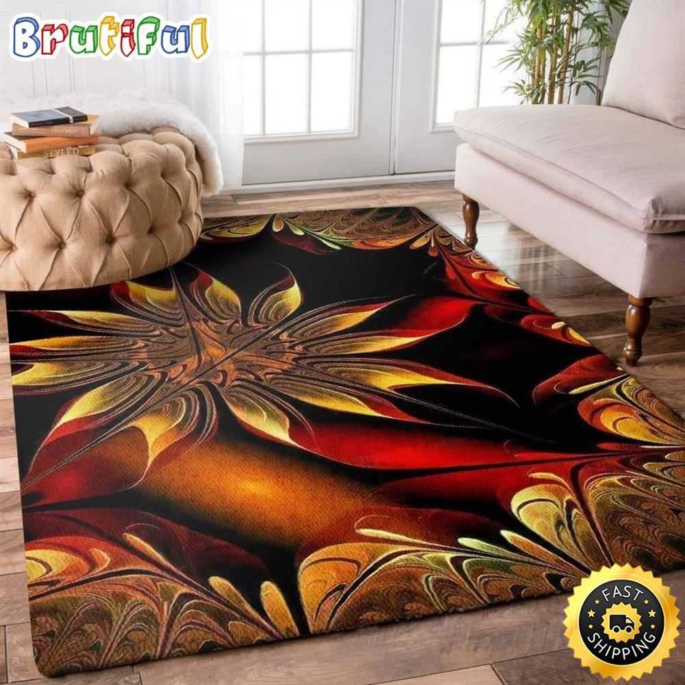 Hippie Flower Mystery Area Carpet Rug afbu87