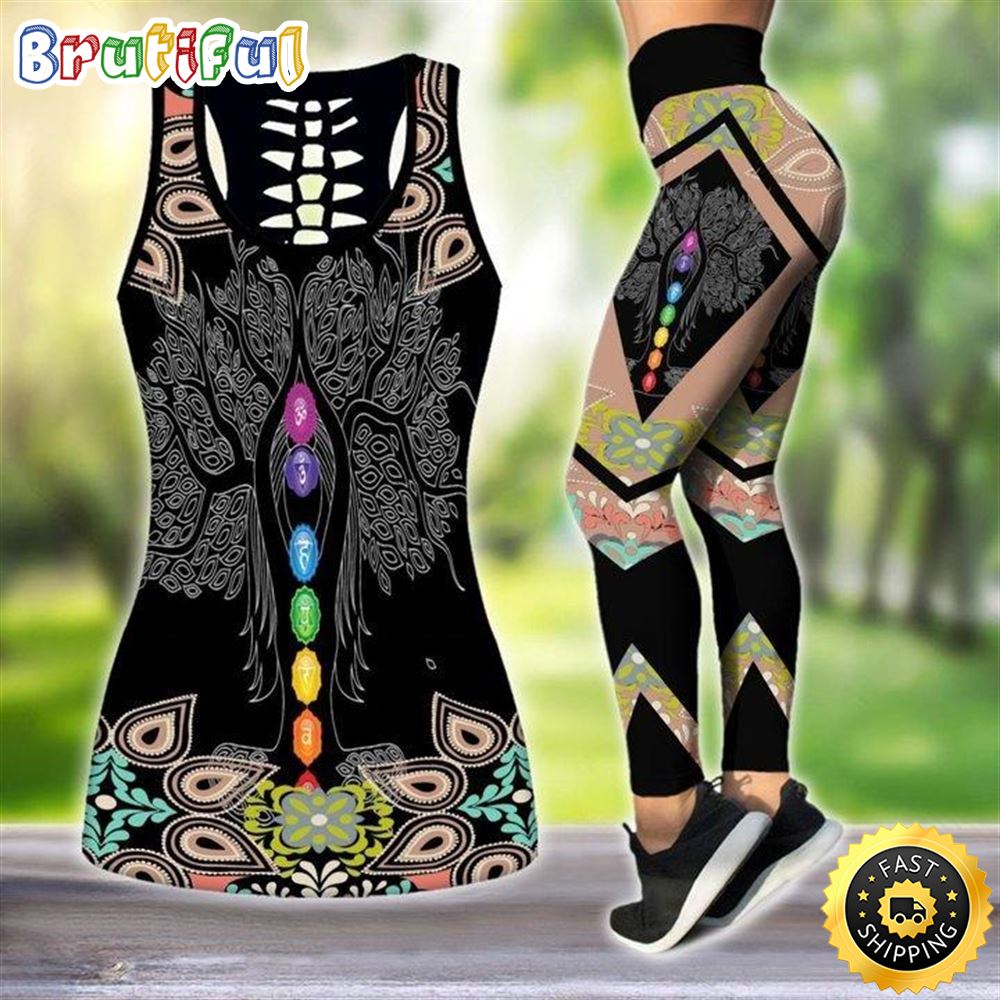 Hippie Girl Tree Of Life All Over Printed Women s Tanktop Leggings Set Perfect Workout Outfits Gifts For Hippie Life 1 eeji5b