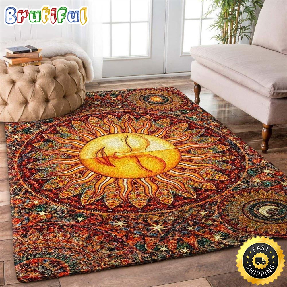 Hippie Gorgeous Sun Rectangle Carpet Rug ofaf8l