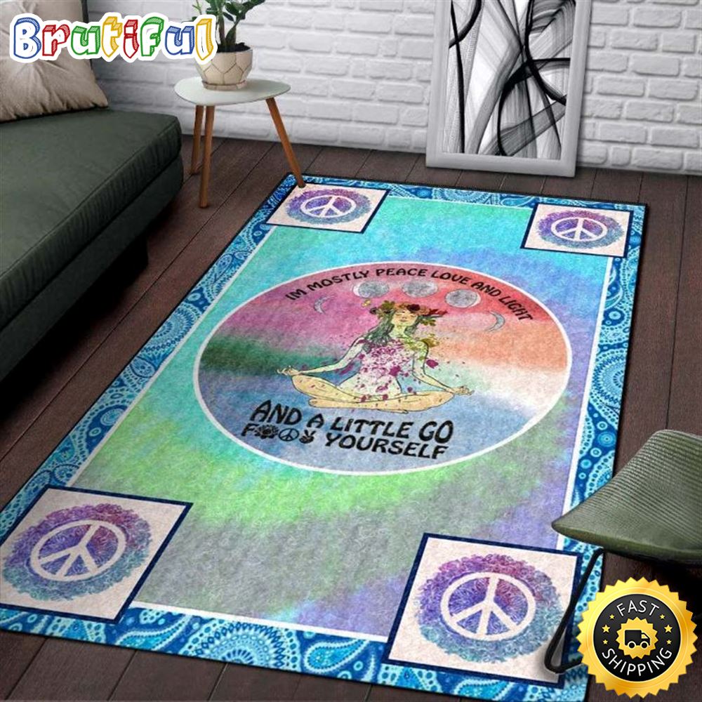 Hippie HN A Little Girl Yoga Rug Carpet xk75bt