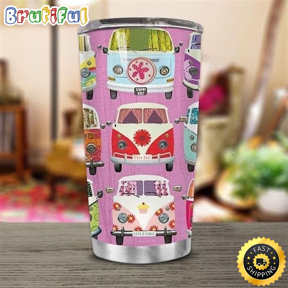 Hippie Vans Stainless Steel Tumbler For Men And Women f4ighg