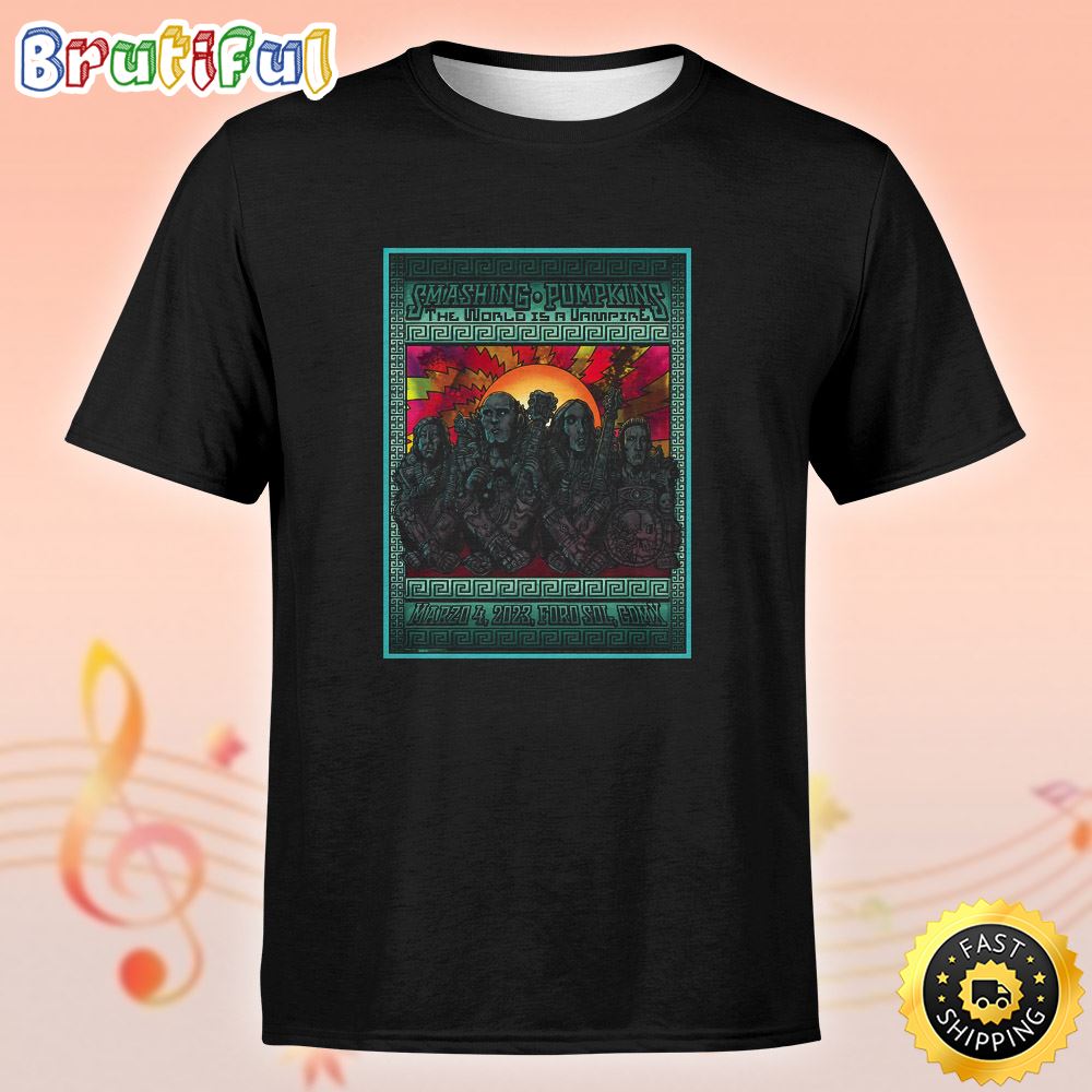 The Smashing Pumpkins Mexico City March 4 2023 Unisex Tshirt enivnq