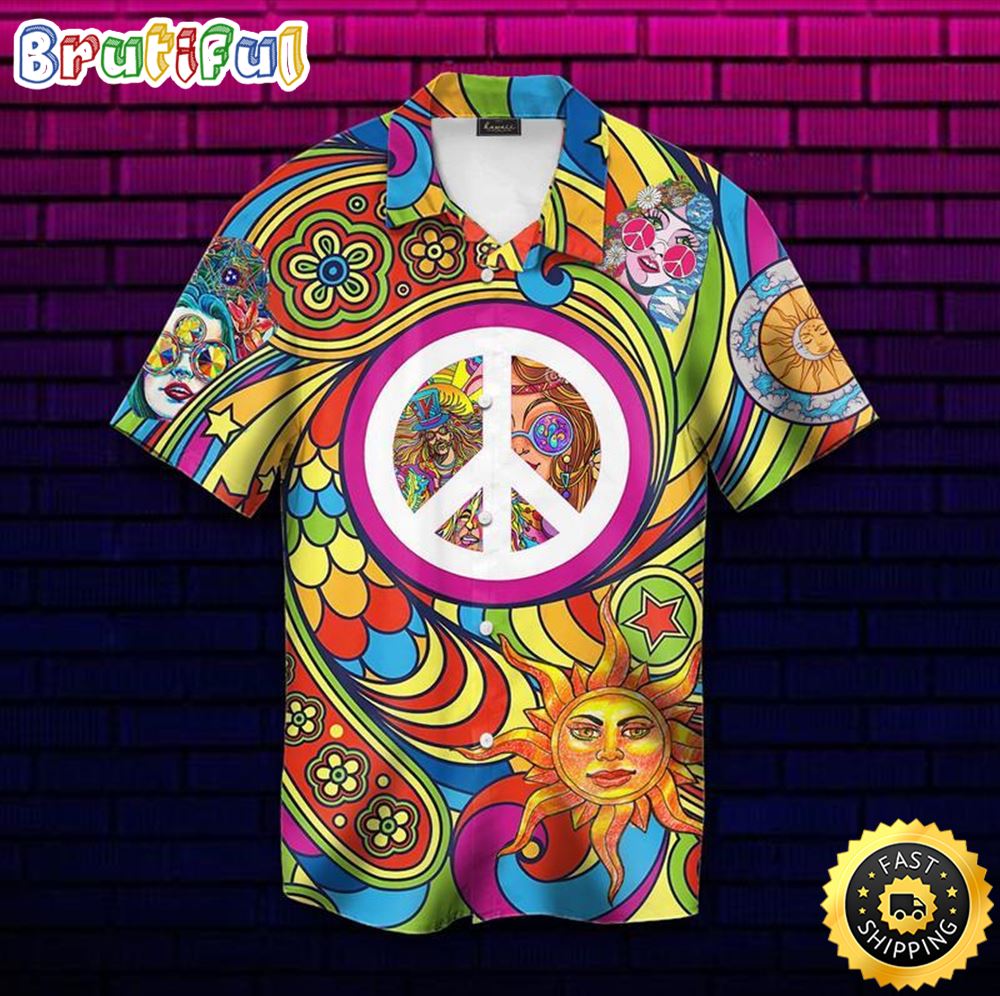 A Hippie Summer Funny Soul Sun Aloha Hawaiian Shirts cktpw4