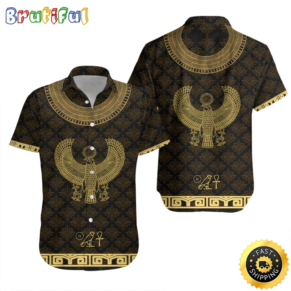 Egyptian Horus God Aloha Hawaiian Shirts j4vvna