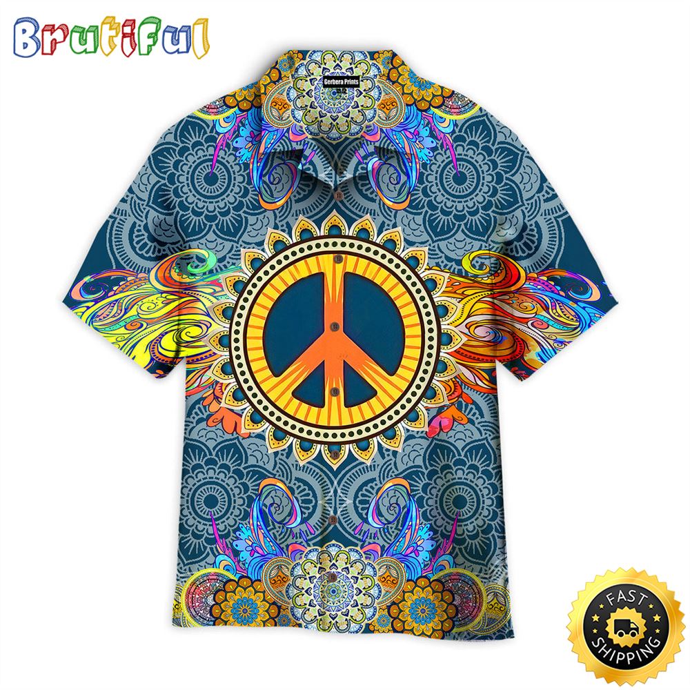 Hippie Summer Funny Mandala Aloha Hawaiian Shirts mfvgdf