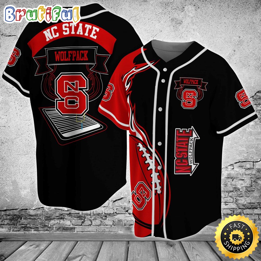 NC State Wolfpack Classic Baseball Jersey Shirt guf4hw