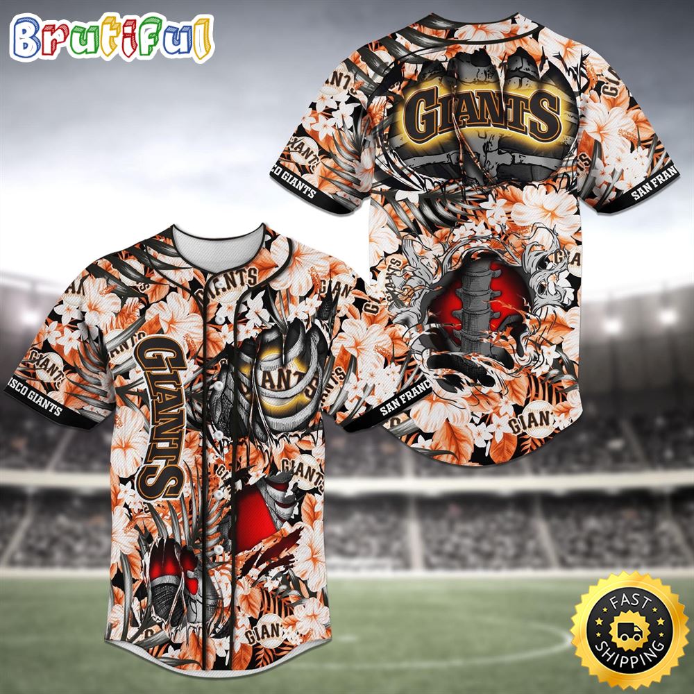 San Francisco Giants Skeleton MLB Baseball Jersey Shirt y94xp3