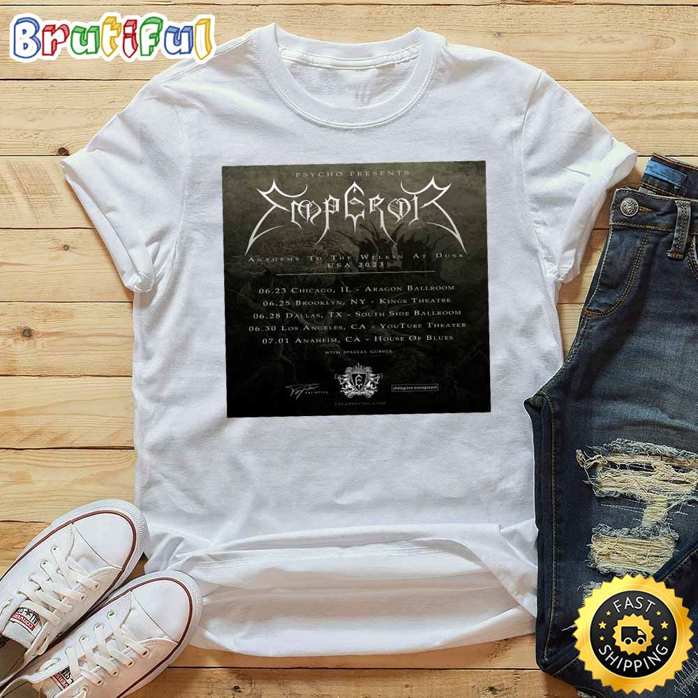 Emperor Announce Usa Tour 2023 T Shirt