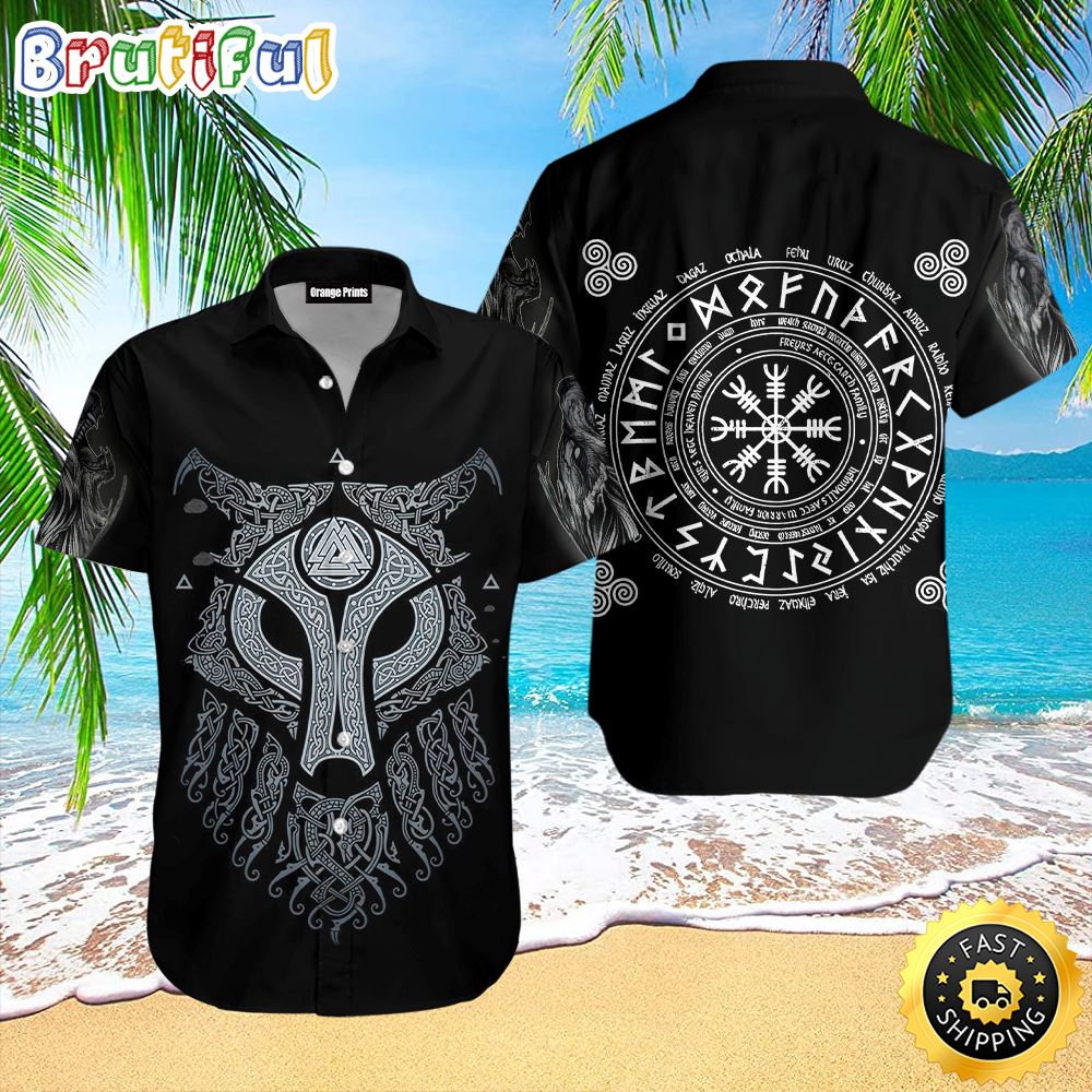 Fenrir Vikings Hawaiian Shirt Short Sleeve Hawaiian Shirt Viking Gifts For Him 1 q7l3wq