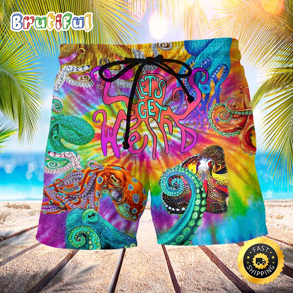 Hippie Lets Get Octopus Beach Short dppeqr