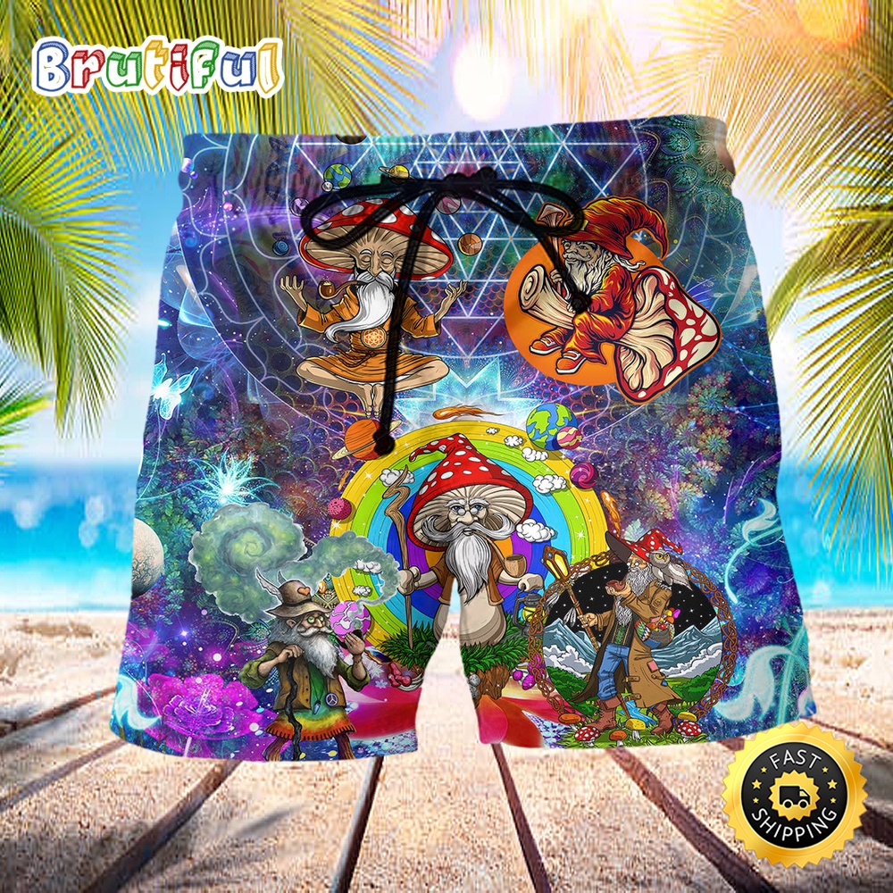 Hippie Magic Mystic Color Man Beach Short qmprp9