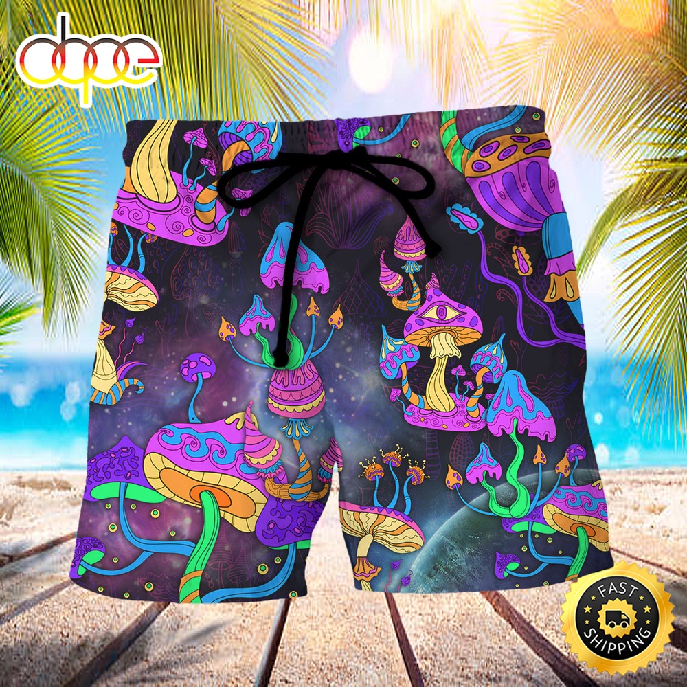 Hippie Mushroom Hippie Life Lover Beach Short gwbqnt