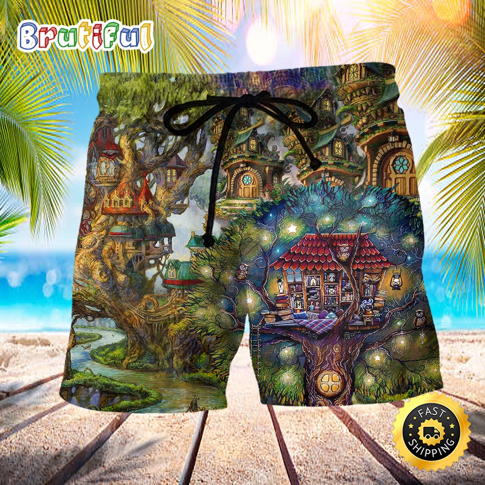 Hippie My Dream Treehouse So Awesome Beach Short xrgorp