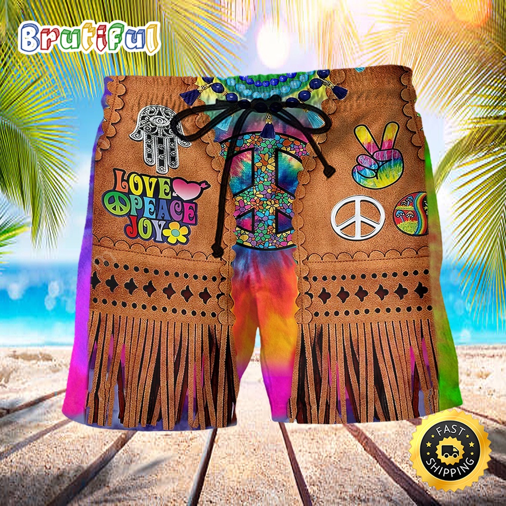 Hippie Peace Life Cowboy Style Beach Short zz4svv