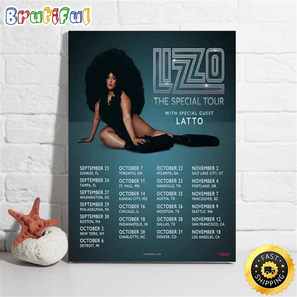 Lizzo The Special With Special Guest Latto Tour 2023 Poster