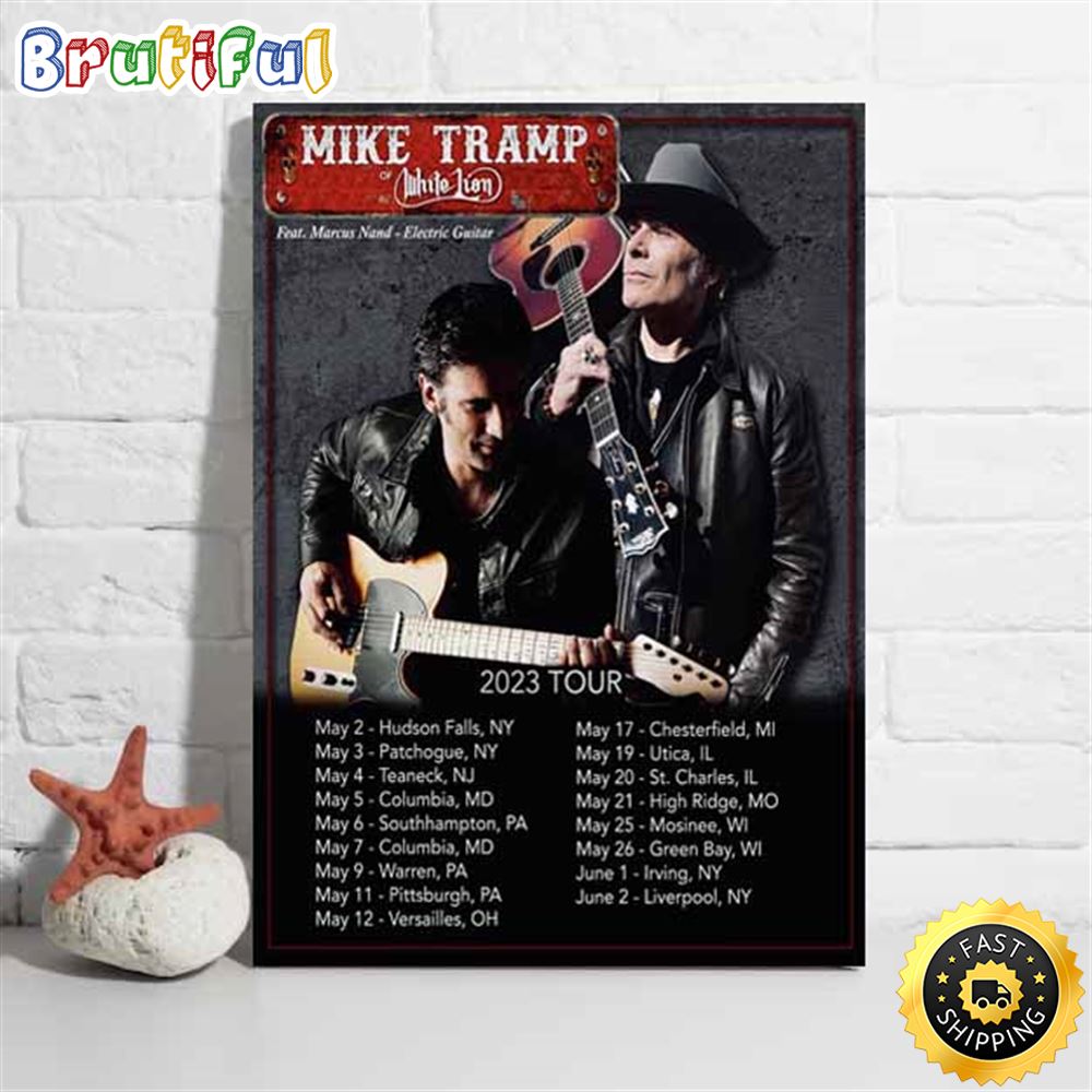 Mike Tramp Irving Liverpool Tour 2023 List Tour Poster