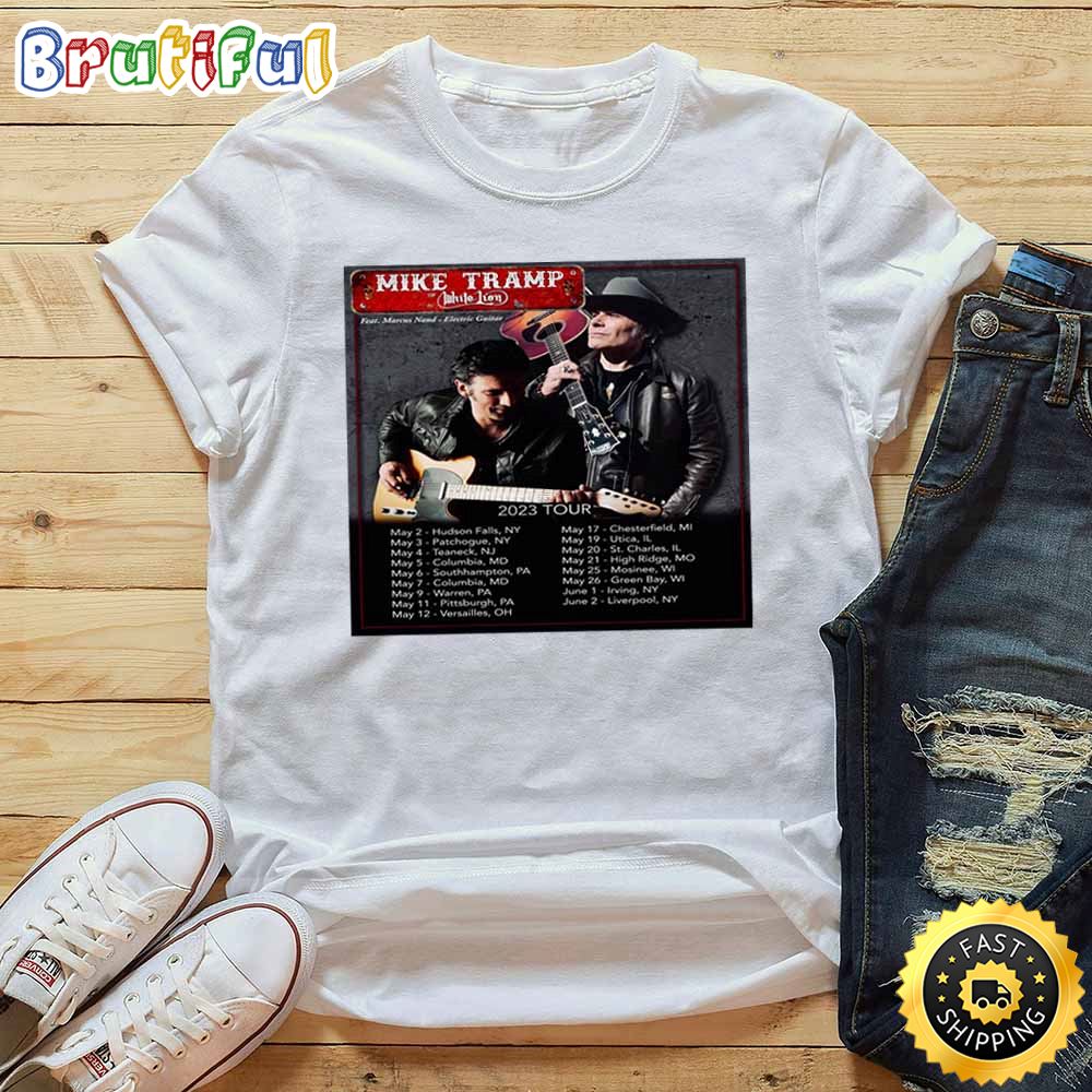 Mike Tramp Irving Liverpool Tour 2023 List Tour T Shirt