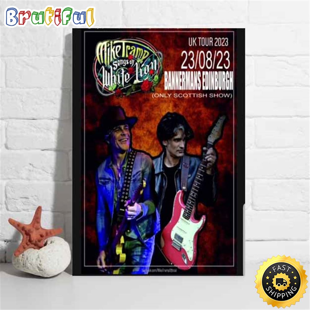 Mike Tramp Uk Bannermans Edinburgh Tour 2023 Poster
