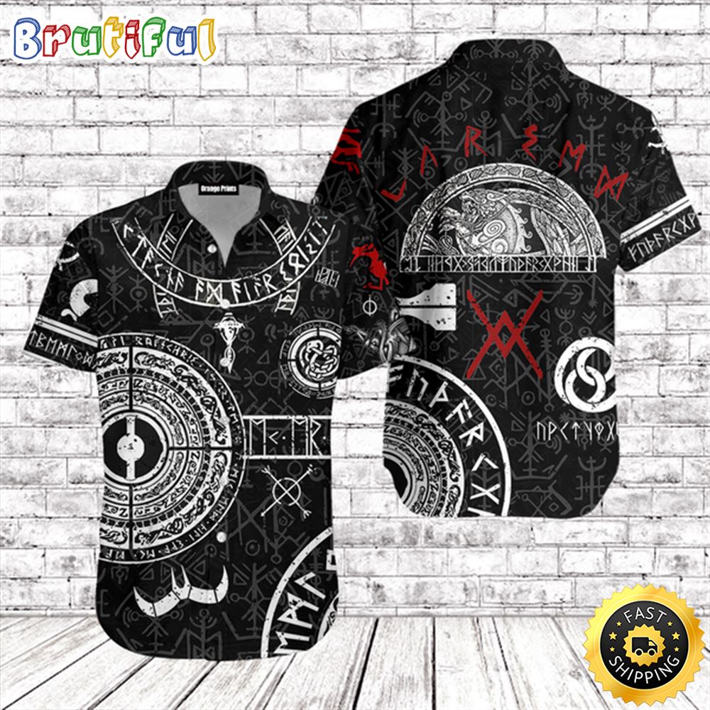 Viking God Of War Hawaiian Shirt Short Sleeve Hawaiian Shirt Viking Gifts For Him 1 xgitoc