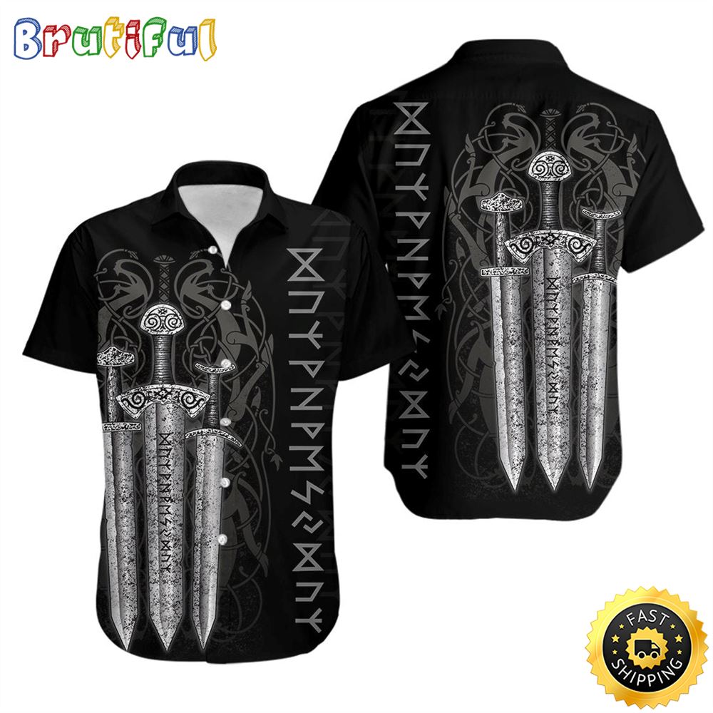 Viking Sword Hawaiian Shirts Short Sleeve Hawaiian Shirt Viking Gifts For Him 1 hvvbvz