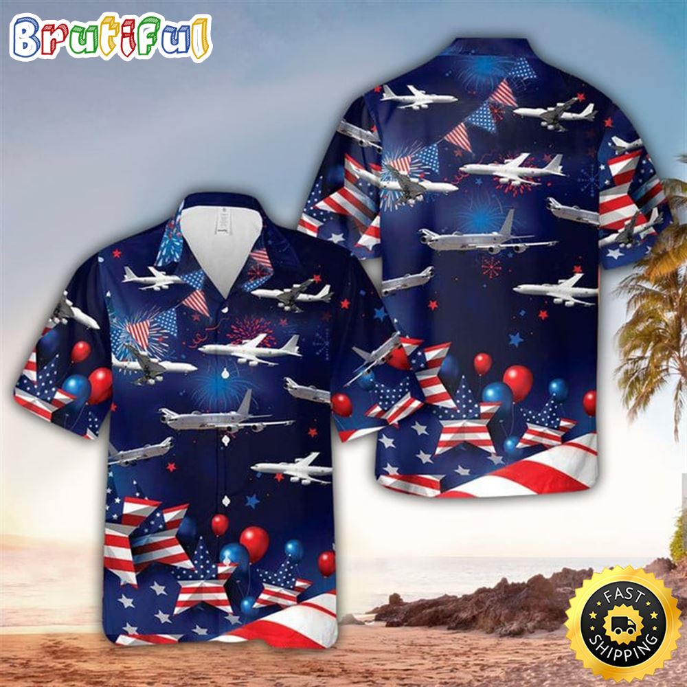 4th Of July Hawaiian Shirt Happy Independence Day Hawaiian Shirt For Men uekaow
