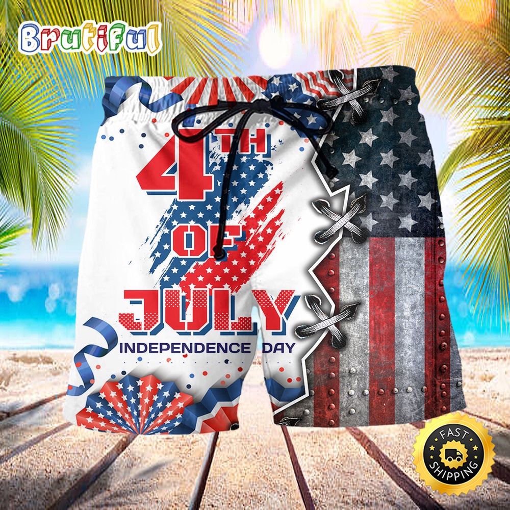 America Independence Day 4th Of July Independence Day Beach Short difdco