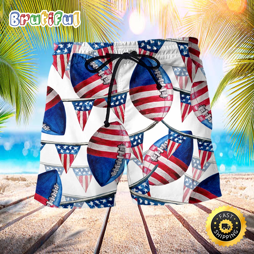 America Independence Day Basic Style Independence Day Beach Short dyaby1