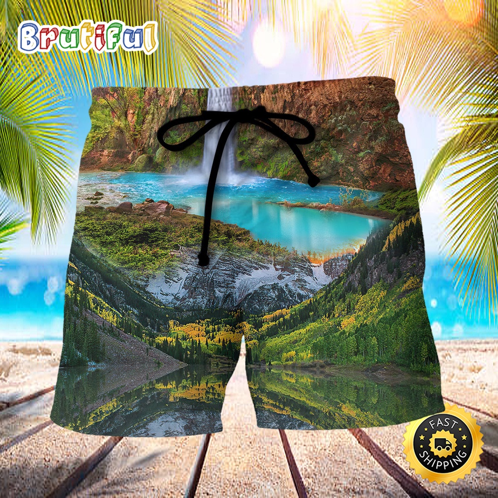 America National Parks US Independence Day Beach Short twfu2z