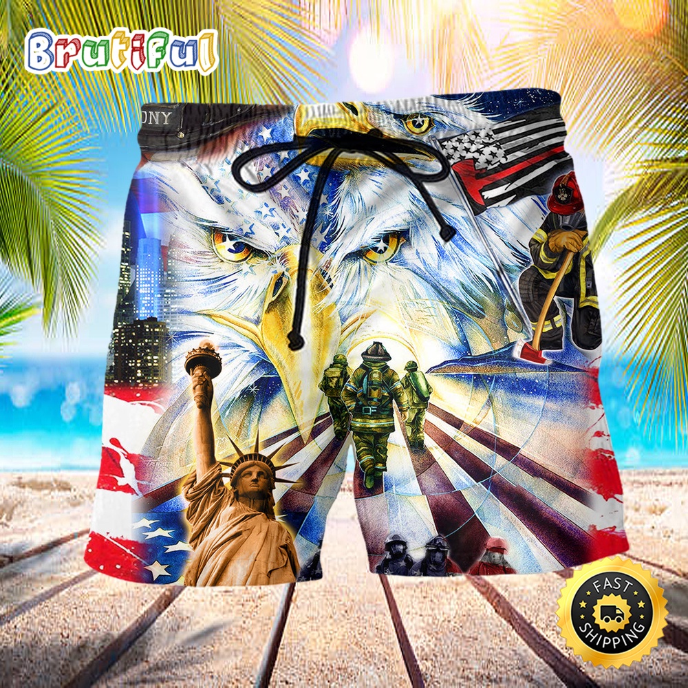 America Proud Forever Style Independence Day Beach Short vb2jx2