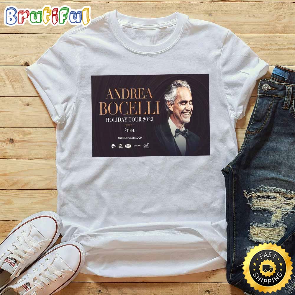 Andrea Bocelli Holiday Tour 2023 T Shirt