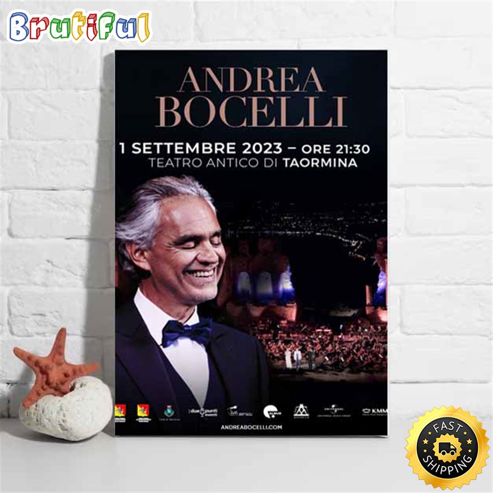 Andrea Bocelli Teatro Antico di Taormina Tour 2023 Poster