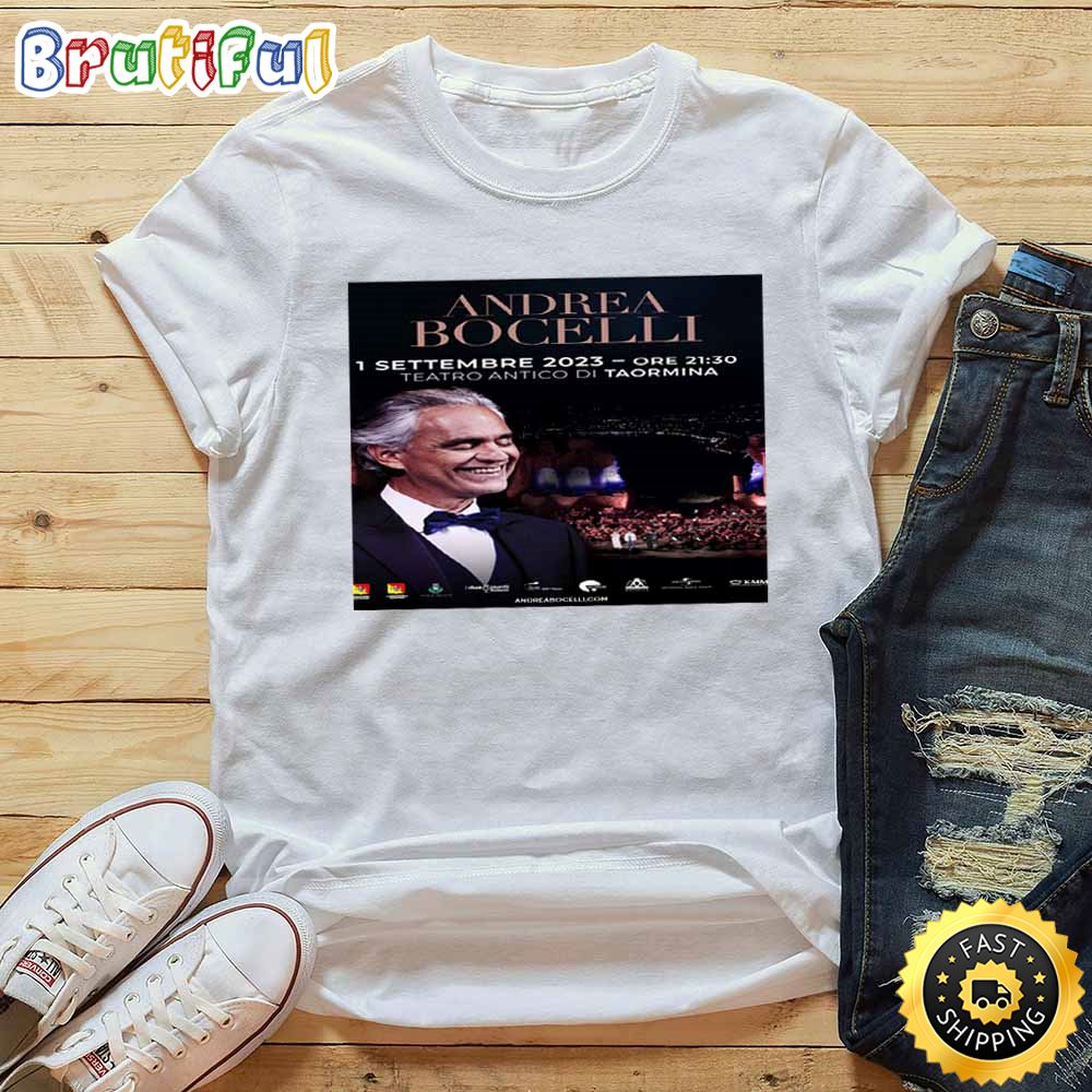 Andrea Bocelli Teatro Antico di Taormina Tour 2023 T Shirt