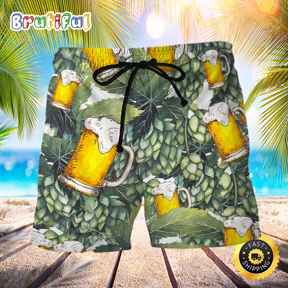 Beer Craft Beer And Hops Beach Short wrf0u8
