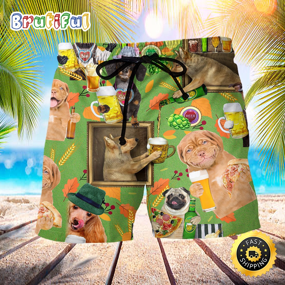 Beer Dog Loves Beer Everyday Beach Short jn66zq