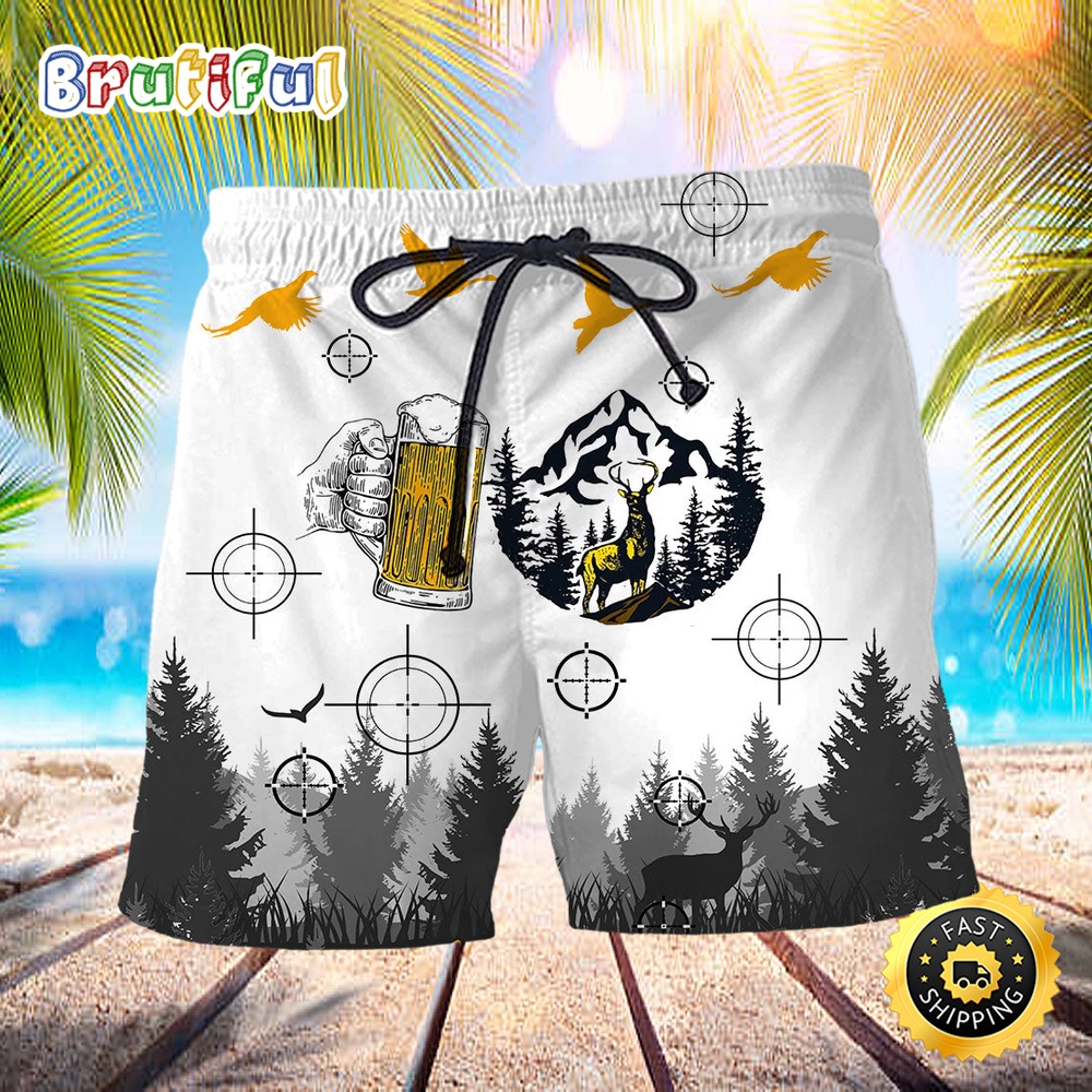 Beer I Like Beer And Hunting And Maybe 3 People Beach Short mnppxr