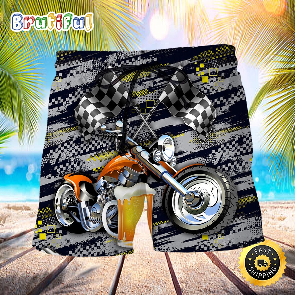 Beer I Like Beer And Motocycles And Maybe People Beach Shorts hbp5m5