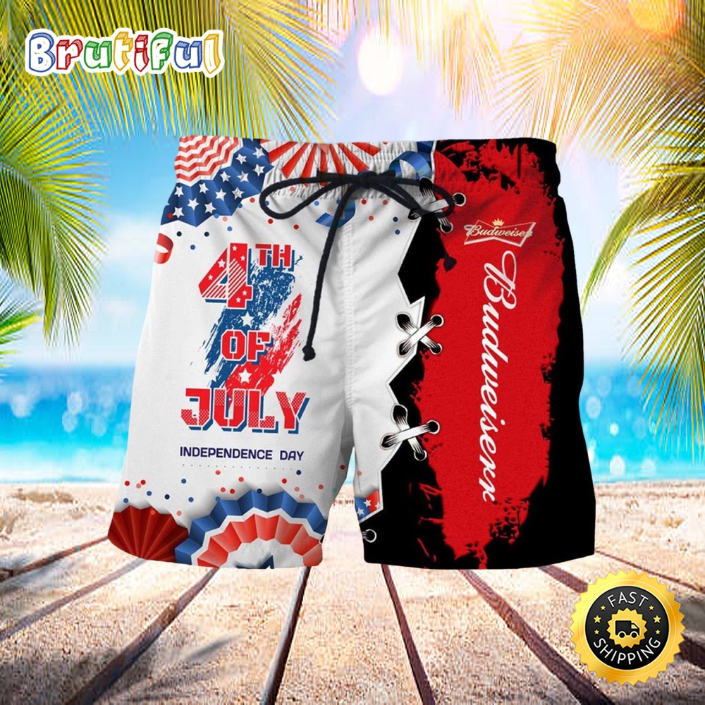 Budweiser 4th of July Summer Beach Short wfwyon