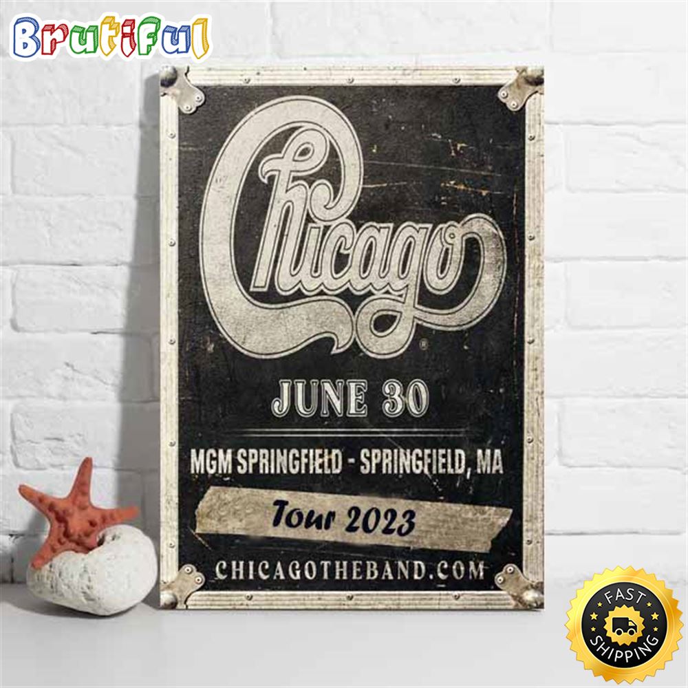 Chicago The Band Springfield Symphony Hall Us Tour 2023 Poster