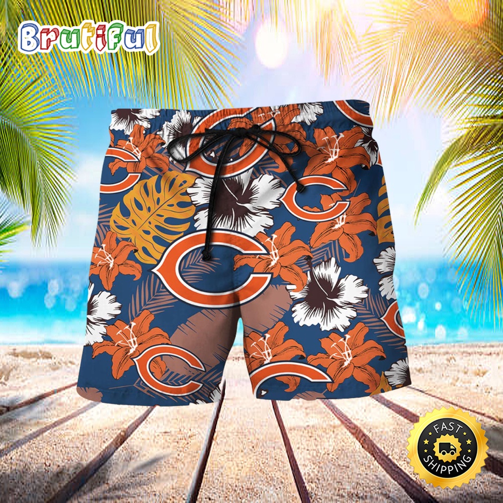 Chicago Bears Hawaiian Beach Short yd00p7
