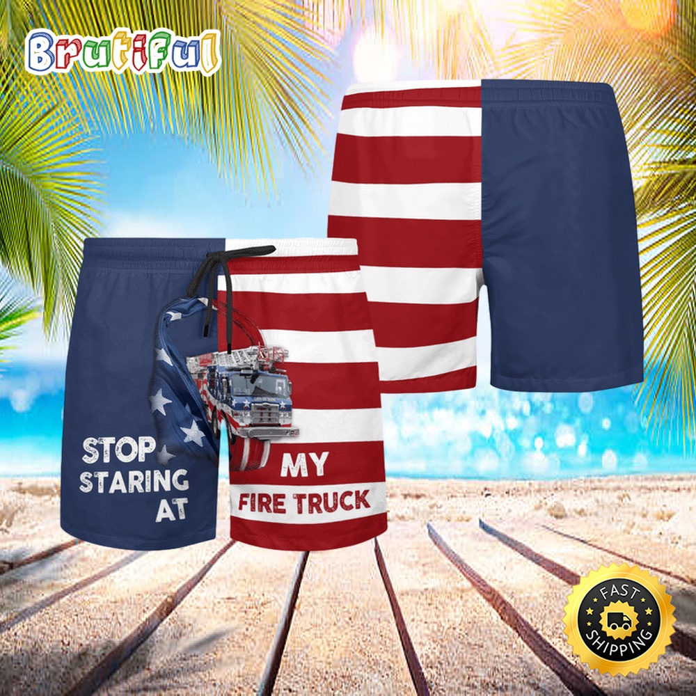 City Of Napa Fire Department Aop Beach Shorts cevj4h