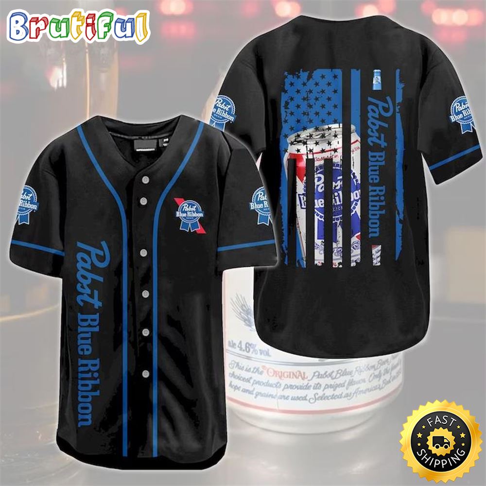 Classic Pabst Blue Ribbon Baseball Jersey nxgbjs