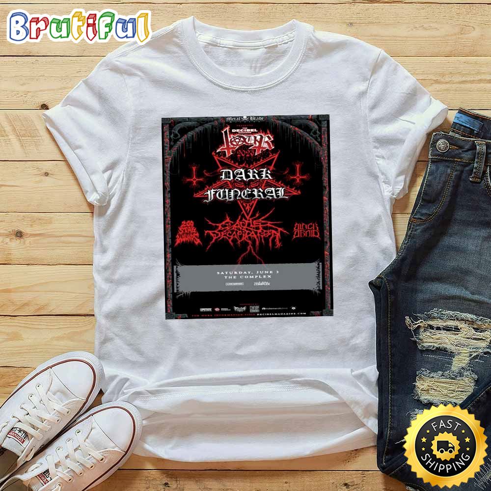 Dark Funeral The Decibel Magazine Tour 2023 T Shirt