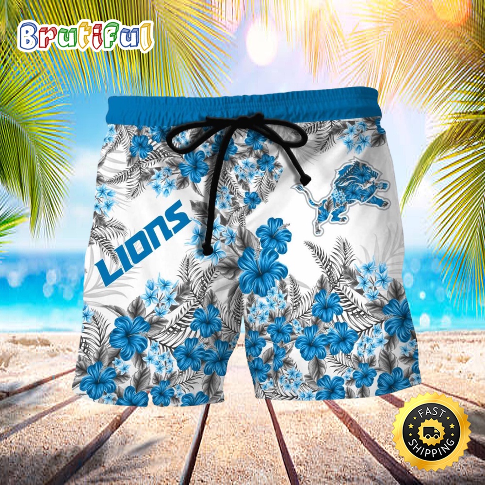 Detroit Lions Summer Beach Shorts qynicq