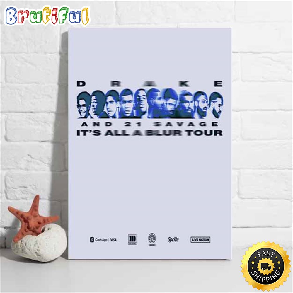 Drake Its All A Blur Houston US Tour 2023 Poster