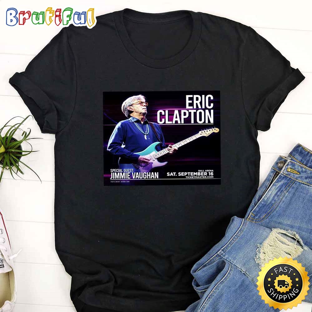 Eric Clapton Pittsburgh Tour 2023 Black T Shirt