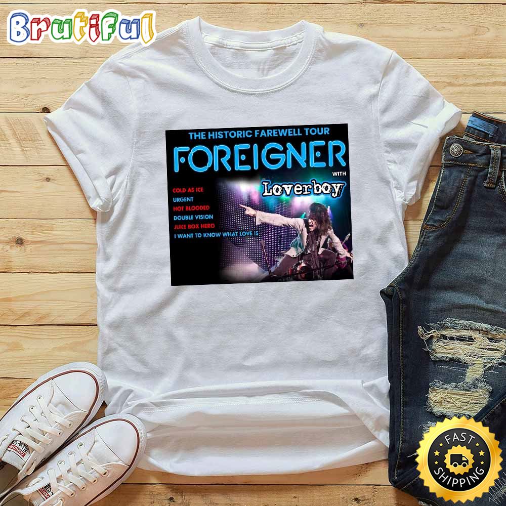 Foreigner Farewell Tour 2023 Poster T Shirt g1wijs
