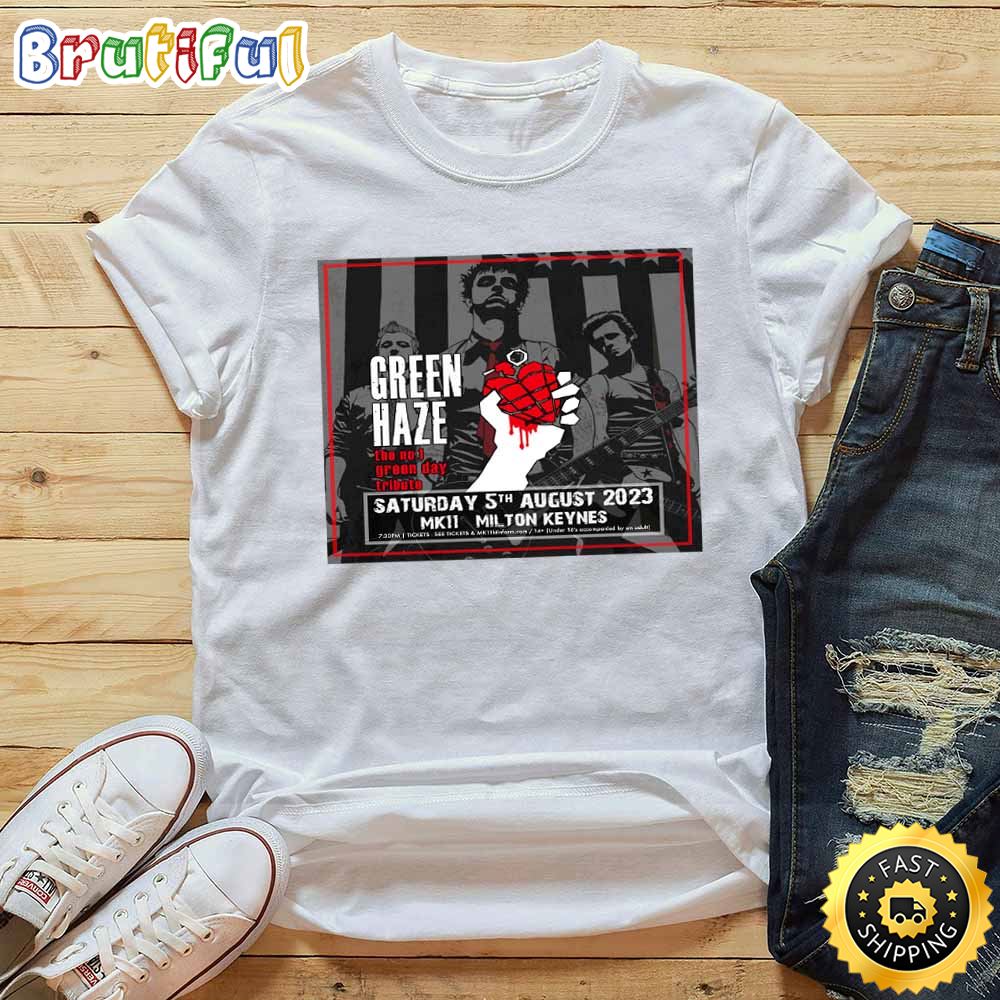 Green Day Milton Keynes Tour 2023 White T Shirt