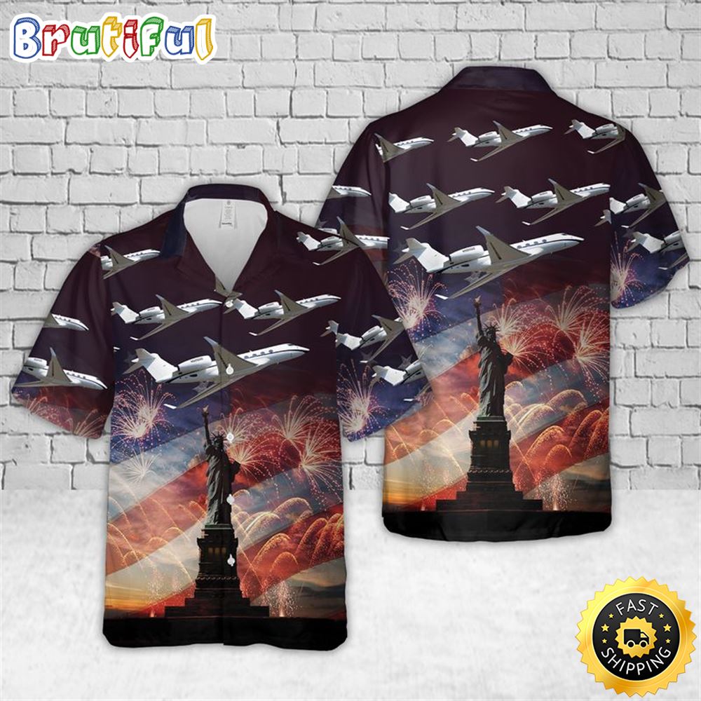 Gulfstream G500 4th Of July Hawaiian Shirt For Men And Women h6bdw2
