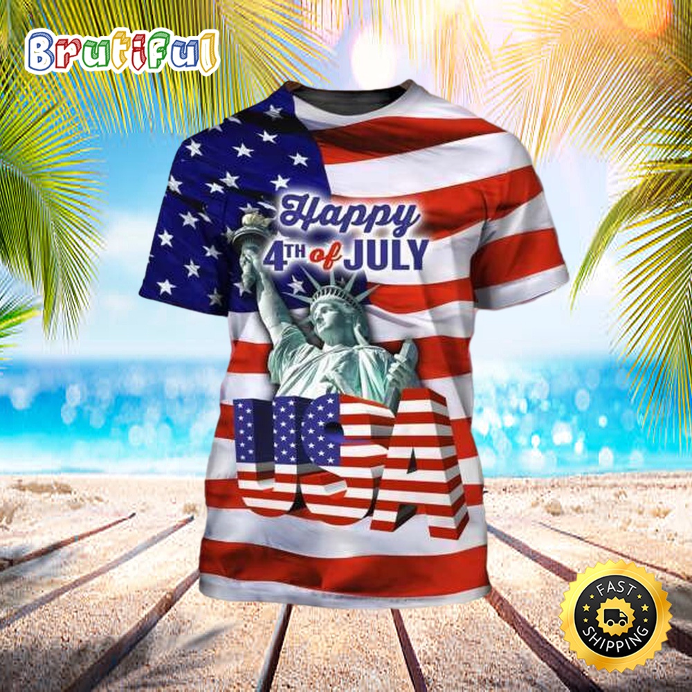 Happy Independence Day 3d All Over Print Shirt d9ttik