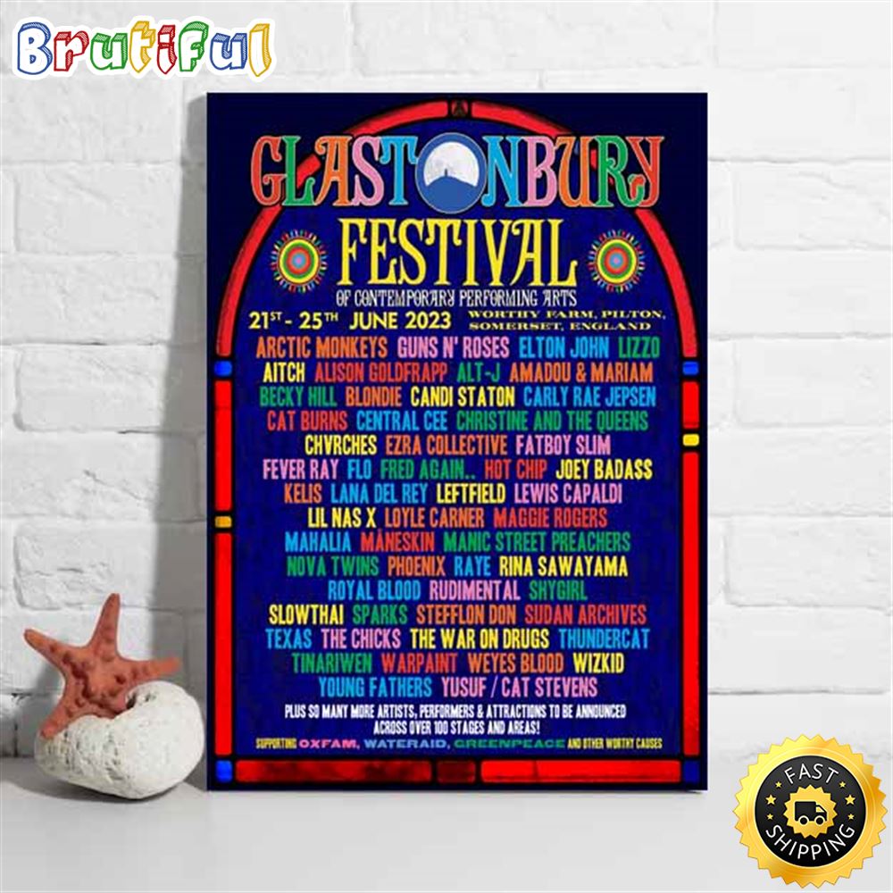 Lana Del Rey Glastonbury Festival Tour 2023 Poster c8ubwr